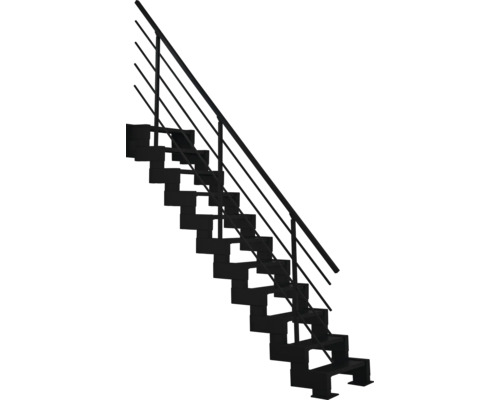 Treppe mit Metallgeländer