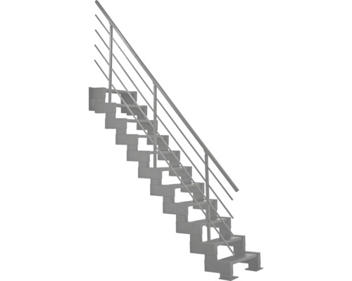 Metalltreppe mit Geländer