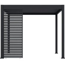 Pergola avec paroi à lamelles