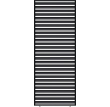 Brise-vue en aluminium avec lamelles horizontales