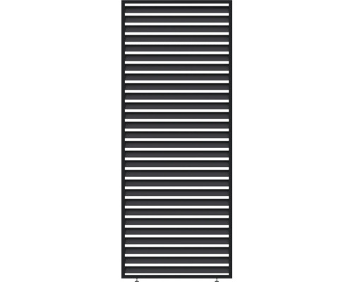 Brise-vue en aluminium avec lamelles horizontales