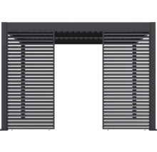 Pergola avec structure à lamelles pour jardin ou terrasse