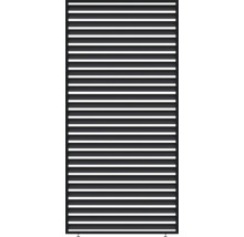 Élément de clôture opaque avec lamelles horizontales