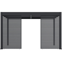 Clôture à lamelles en aluminium pour le jardin