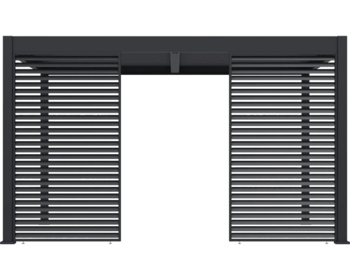 Clôture à lamelles en aluminium pour le jardin