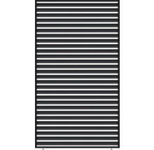 Clôture d'intimité avec lames horizontales