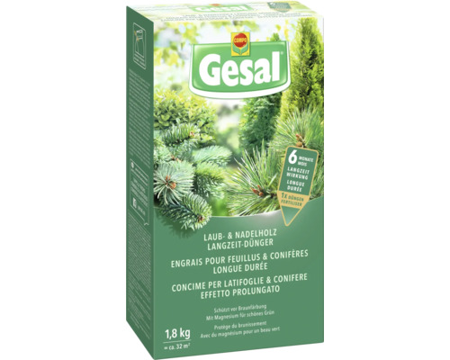 Gesal Laub- und Nadelholz Langzeit-Dünger in einer 1,8 Kilogramm Packung
