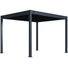 Pergola autoportante avec toit à lames