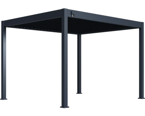 Pergola autoportante avec toit à lames