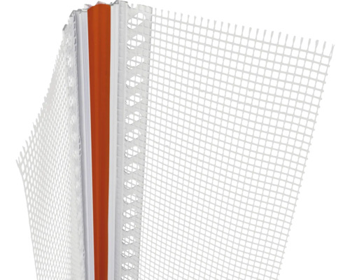 Rail de protection d'angle avec tissu pour la construction sèche