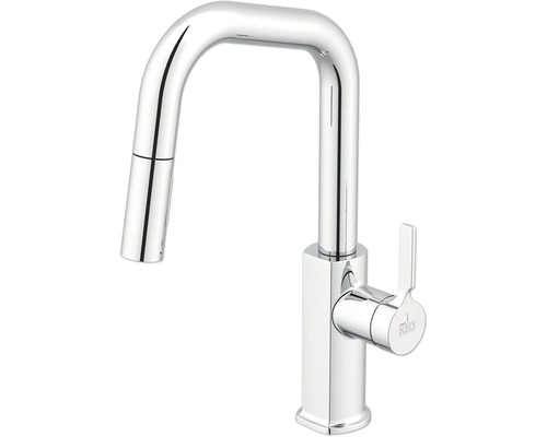 Robinet avec bec haut et logo KEO