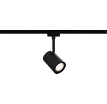 Spot LED noir sur rail électrique