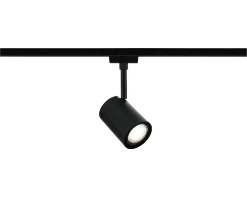 Spot LED noir sur rail électrique