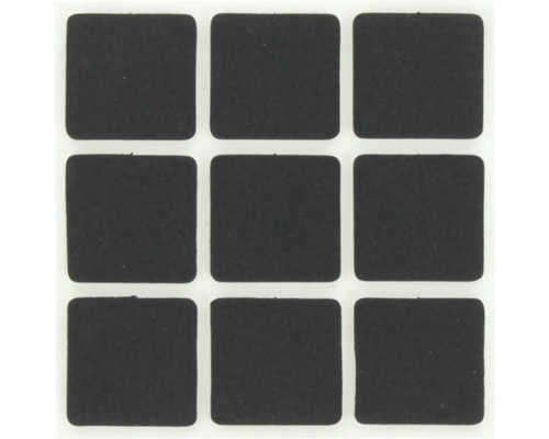 Neuf patins carrés en feutre pour meubles