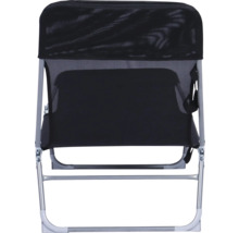 Chaise de camping pliante avec revêtement en tissu mesh