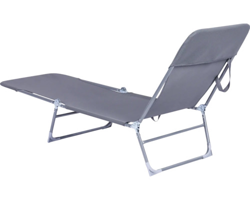 Chaise longue de plage avec dossier réglable