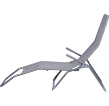 Fauteuil de jardin avec dossier et accoudoirs réglables