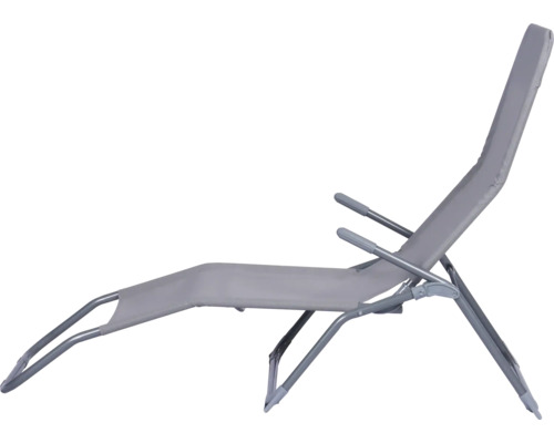 Fauteuil de jardin avec dossier et accoudoirs réglables