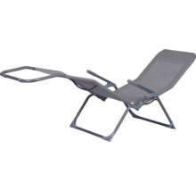 Chaise longue réglable pour l'extérieur