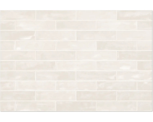 Carreaux rectangulaires posés en quinconce.