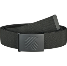 Ceinture en tissu noire avec boucle en métal