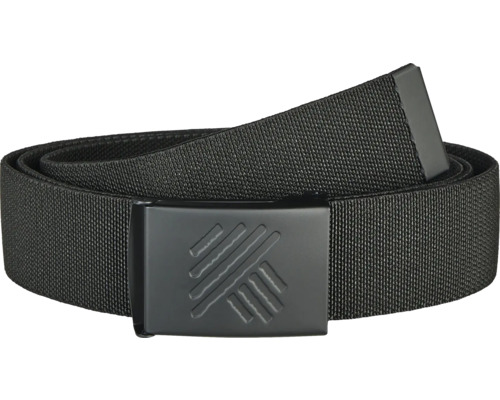 Ceinture en tissu noire avec boucle en métal