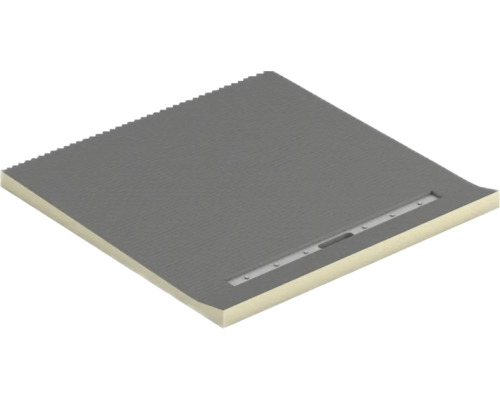 Quadratische Duschwanne mit Ablauf