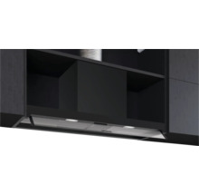 Dunstabzugshaube unter einem Küchenschrank mit Siemens Logo.