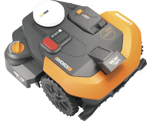 Robot tondeuse Worx Landroid avec module RTK pour une navigation précise
