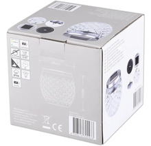 Verpackung einer LED Solar Tischlampe aus Glas