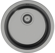 Évier rond en acier inoxydable