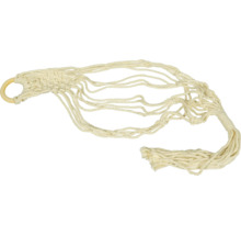 Suspension pour plantes en corde avec anneau en bois