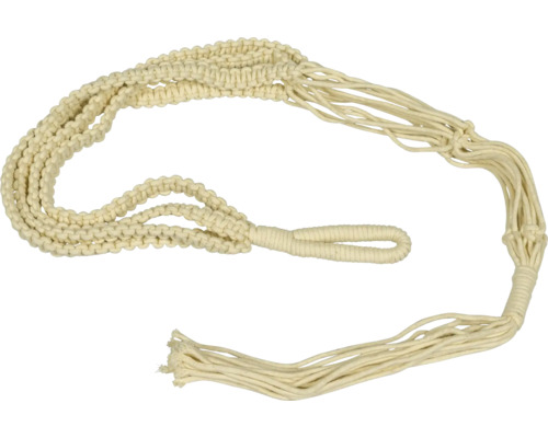 Suspension pour plantes en macramé faite de corde