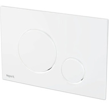 Plaque de chasse d'eau avec deux boutons