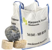 Big Bag mit Klimabaustoffen und Steinen