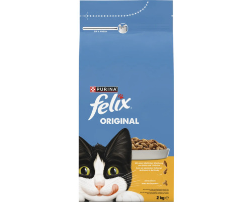 Felix Original Katzentrockenfutter im 2 Kilogramm Beutel