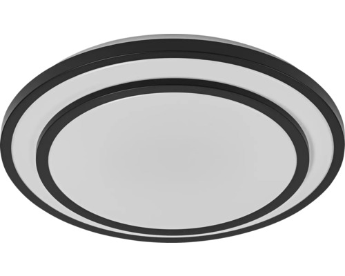 Runde LED-Deckenleuchte mit schwarzem Rand