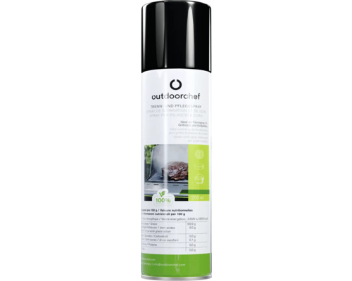 Outdoorchef Spray de séparation et d'entretien, 200 ml, pour grilles et plaques de cuisson