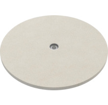 Runde Tischplatte aus Stein mit zentraler Aussparung