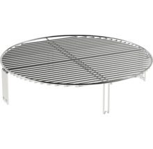 Grille de cuisson ronde en métal avec pieds