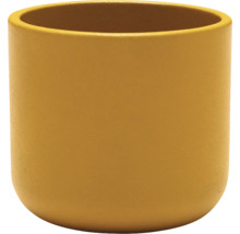 Pot de fleurs jaune