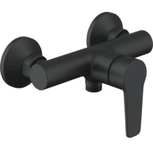 Mitigeur de douche noir pour montage mural