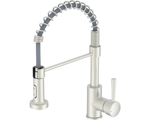 Küchenarmatur mit Spiralfeder