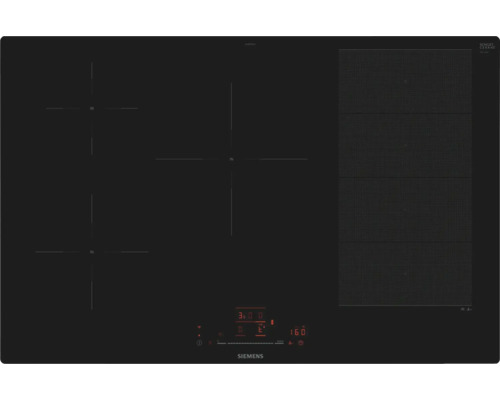 Siemens Induktionskochfeld mit vier Kochzonen und Bedienfeld