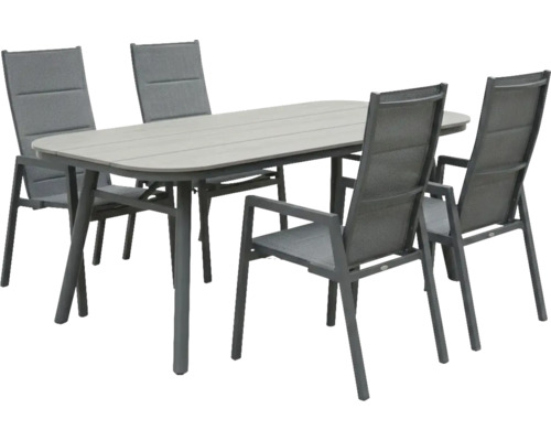 Gartentisch mit vier Stühlen für den Aussenbereich