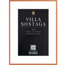 Bilderrahmen mit Passepartout und Villa Sostaga Logo