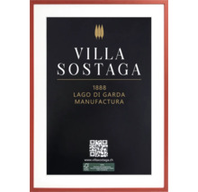 Bilderrahmen mit Villa Sostaga Schriftzug