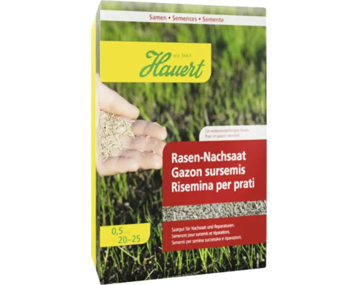 Hauert regarnissage gazon, emballage pour gazon résistant