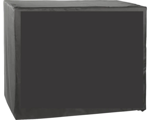 Housse de protection rectangulaire anthracite pour meubles de jardin.