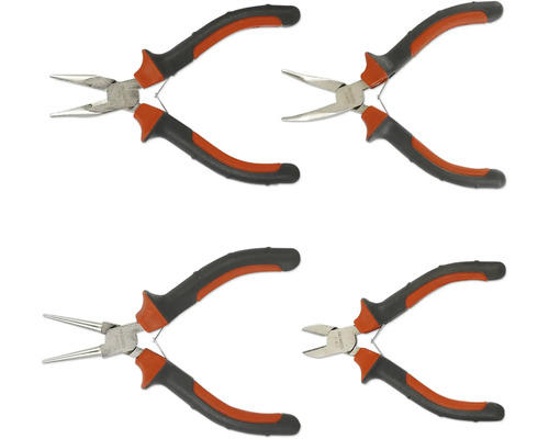 Minizangen Set Pattfield 4-tlg Vier Zangen mit Griffen